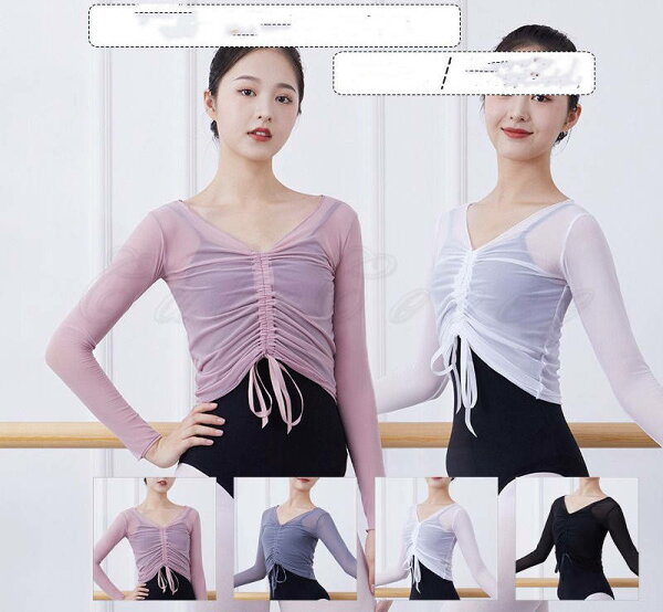 V‑образный вырез вечернее платье Setka Ballet 21 весна Новинка, болеро, однотонное платье для практики, длинный рукав, красный