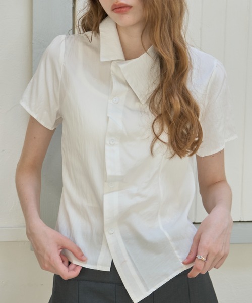 Асимметричная рубашка с воротником / Asymmetric collar shirt
