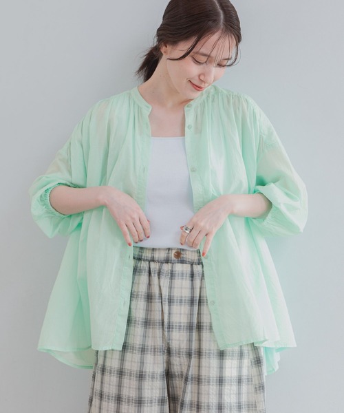 Airy V-neck gauze blouse — воздушная блуза V-образного выреза