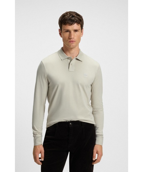 Слим фит поло-рубашка Stretch Cotton pique