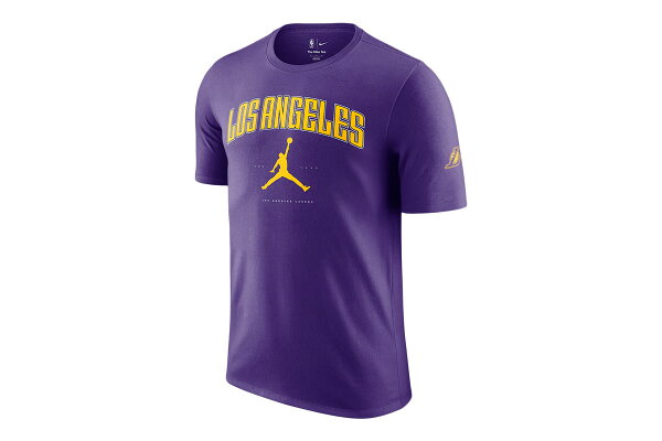 Баскетбольная футболка NBA Los Angeles Lakers Essential Jordan [HQ1237-504] — баскетбольная майка с укороченным рукавом
