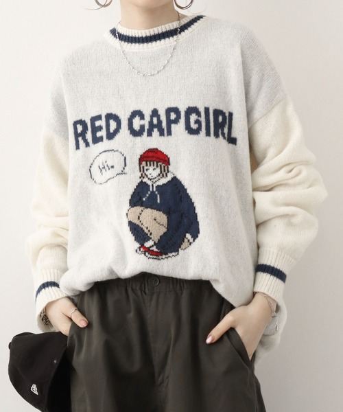 REDCAPGIRL Double Jaga — донит клюнец (женский топ‑нейк)