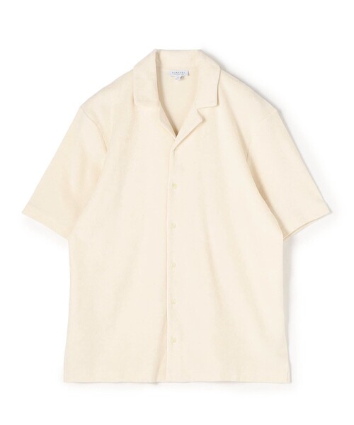 SUNSPEL Towelling Camp Collar — рубашка с воротником «кемп» из махровой ткани