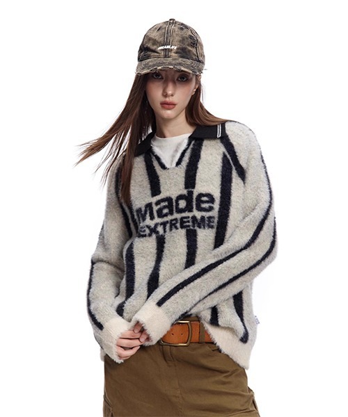 MADE EXTREME / Mid Extreme — Nanbarline утепленный флисовый свитер F neck, knit