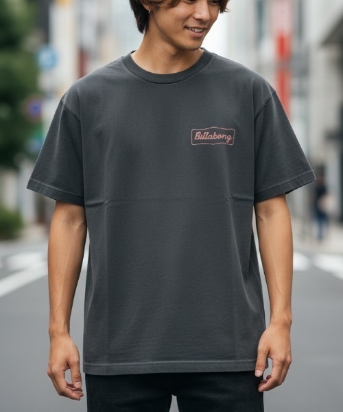 BILLABONG Men’s SIGN T — футболка 2026 весна/лето, бирюзовый полуприлегающий топ