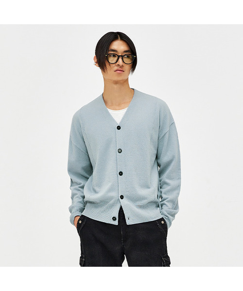 Reversible Boyld wool стрижка кардиган — длинный кардиган с разрезом