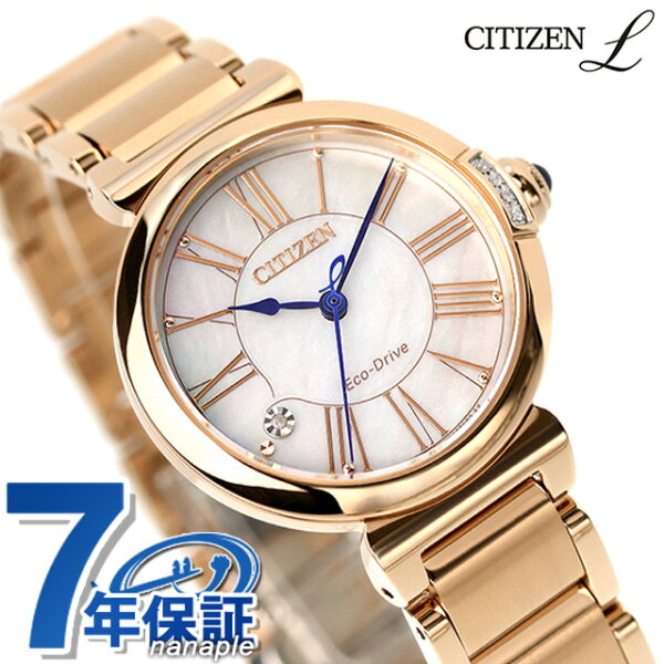 CITIZEN L EM1063-89D — элегантные женские наручные часы, анодированный корпус, золото‑белый циферблат, водонепроницаемые, легкие, практичные