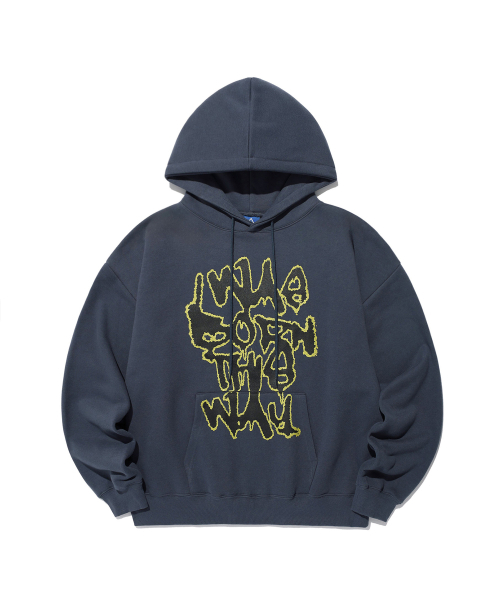 BORN THIS WAY HOODIE_NAVY (IK2EFMM405A) — худи "Born This Way", тёмно‑синяя