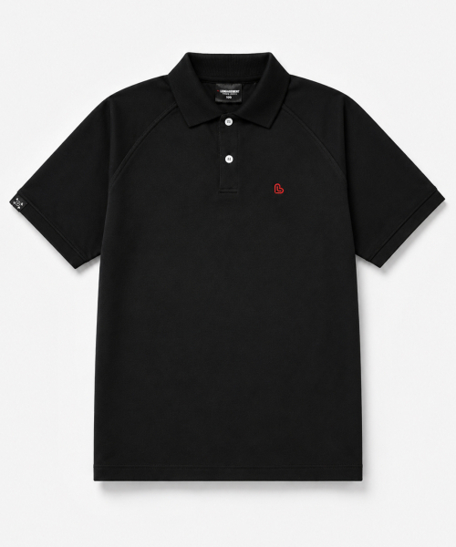 Классический raglan sports pike카라 T‑shirt [чёрный]