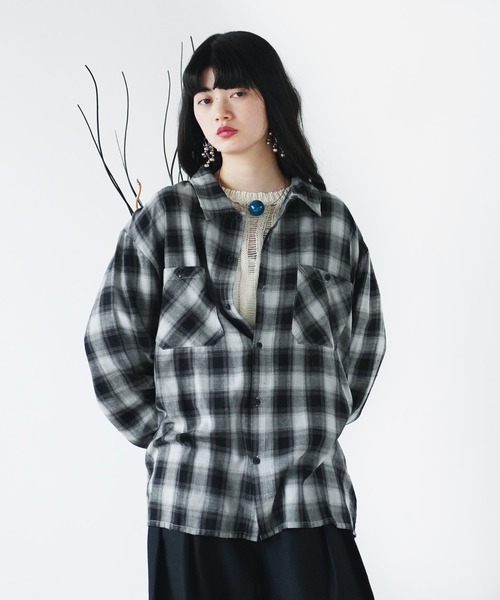 Дабл покет on‑bleached check shirt (коллекция Select A Item)