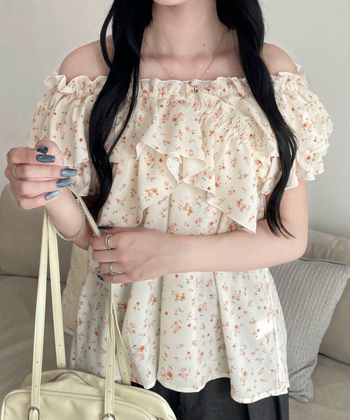 WEGO 2026 весна/лето 2way frill blouse (новая коллекция)