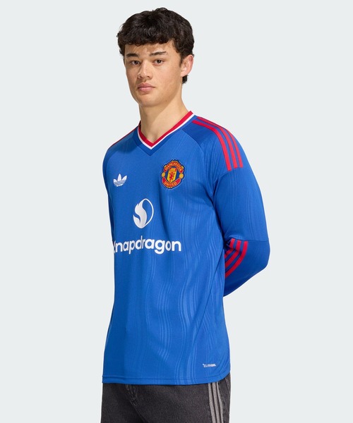 Manchester United — унисекс лонгслив 26/27, Adidas, длинный рукав, подарок футбольному фанату