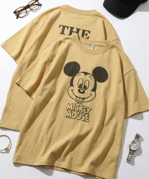 2026SS Disney — футболка с принтом Bintage/Front/Back/Logo, полукороткий рукав, мужская, редизайн