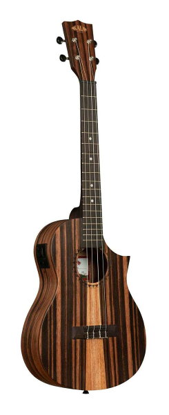 KALA KA-AM-B-CE — укулеле с верхней декой Amara & Mahogany, электрогитарный баритон, сумка для концерта в комплекте