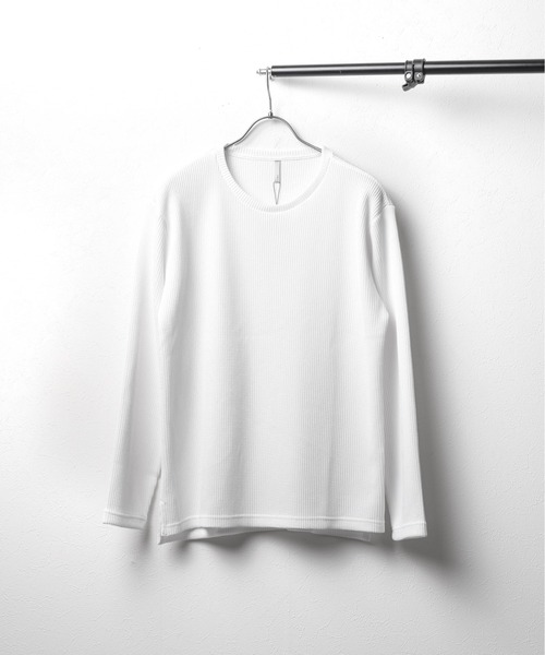Longsleeve crewneck ribbed knit — вязаная нить (нит‑соус)