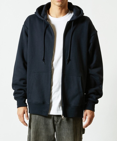 UNITED ATHLE — удлинённый ассорт 12.7 oz Heavy Weight Sweat Hoodie с фулл‑жипом 5767, внутренняя петельная ткань