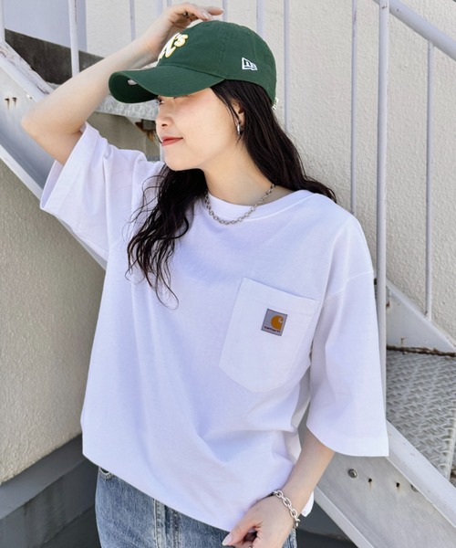 Carhartt USA — хеви‑вейт loose fit pocket T, большой размер, полуслёзы, 1/2 рукав