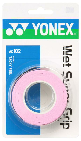 YONEX теннисная бадминтонная сумка Grip Top Wet Super Grip (3 ракетки) AC102, French Pink