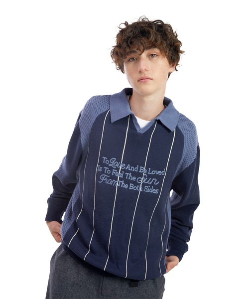 Script Knit Jersey — джерси вязаный с надписью