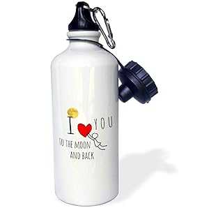 3dRose бутылка для воды 21oz, белая