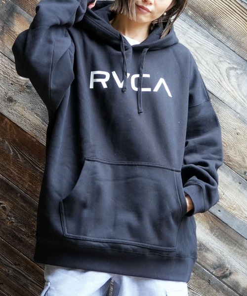 RVCA Mens BIG RVCA FADE HD Parker — 2025 осенне-зимняя модель, autumn/루카ロ고 пуловер