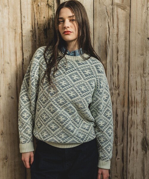 Crew Double Jacquard Indigo Yarn — джаккардовый индиго‑пряжа