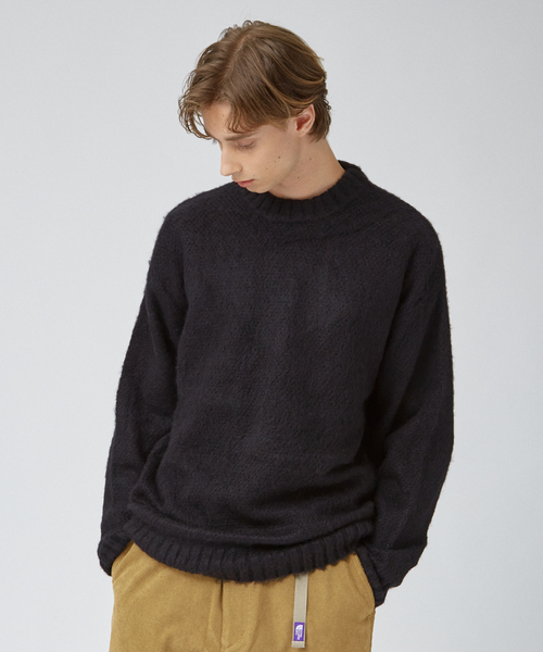 Wool/Mohair blend ローゲージニット — крупной вязки свитер из шерсти и мохера