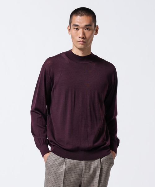 ASSEMBLANC BRISBANE Bench Leather Mock Neck Pullover — свитер с имитацией кожи