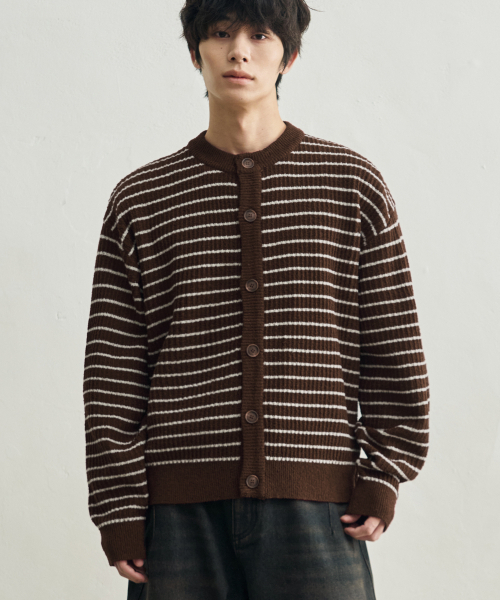 Lostrlike crop knit cardigan — короткий вязаный кардиган [бежевый]