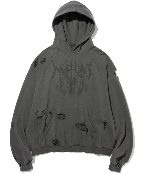NOT4NERD Destroyed Pigment Goat Pullover Hood — худи с эффектом состаривания