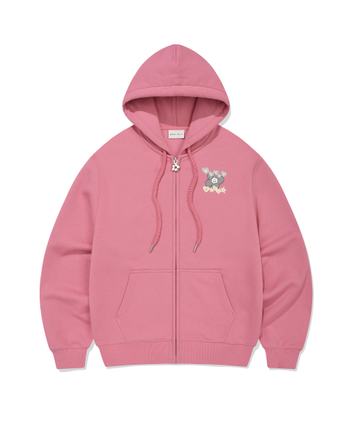 Wimns Graffiti Semi-oversized pullover hood — свитшот оверсайз с принтом, пинк