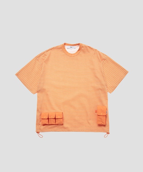 BORDER S/S TEE — футболка с коротким рукавом в полоску