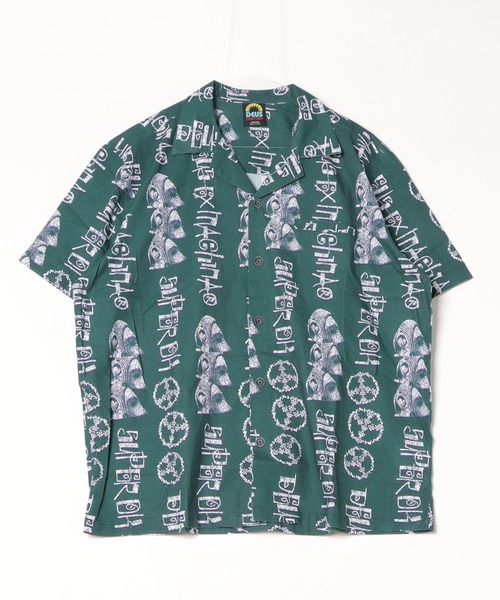 EFFIGY SHIRT — релакс-фит открытая футболка с коротким рукавом, коттон