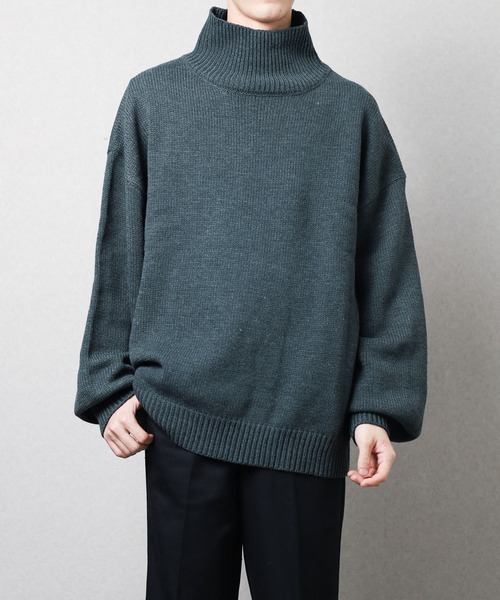 Bling Leads 5‑фазный оверсайз‑джемпер с эффектом пайеток (over size high‑neck knit)