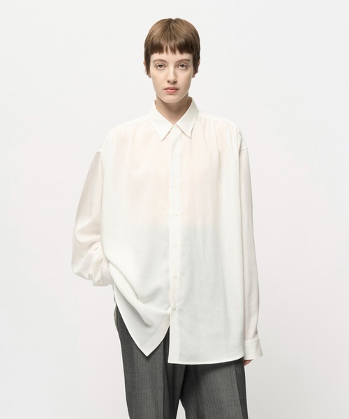 HUSH Draped Gather Shirt