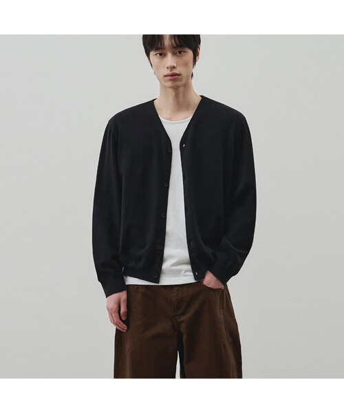 Клаудтач V‑neck кроп‑кардиган [чёрный]