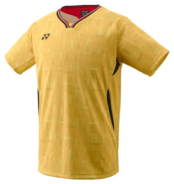 YONEX Mens Game Shirt Fit Style Yamabuki S 10700 221 | Спортивная футболка, полуприлегающий крой, UV-коллекция, впитывает пот, быстрая сушка, унисекс