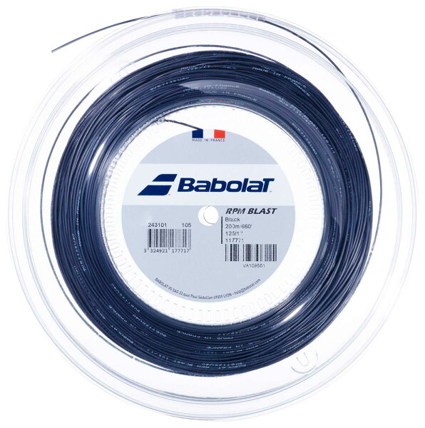 BabolaT (Babolat) струна RPM Blast 200 м (черный), размер 120, артикул 243101-105-120