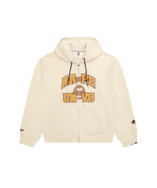 AAPE BASIC ZIP UP HOODIE — базовое худи на молнии AAPE