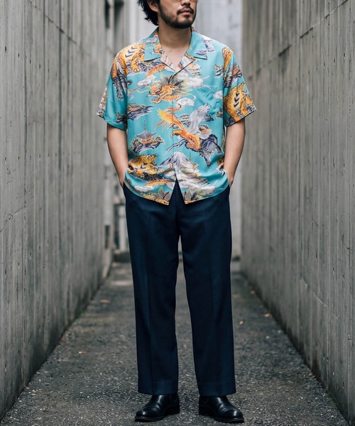 [UT207] HOUSTON — Aloha Shirt 41265, модель с тремя пуговицами