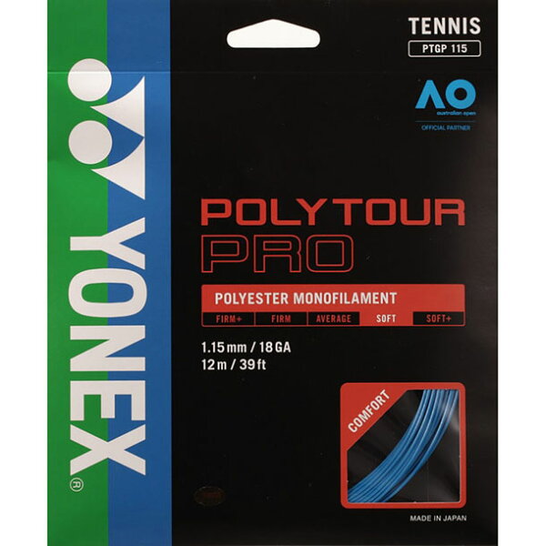 Yonex Polytour 115 — жёсткие теннисные струны (PTGP115) "Polytour 115"