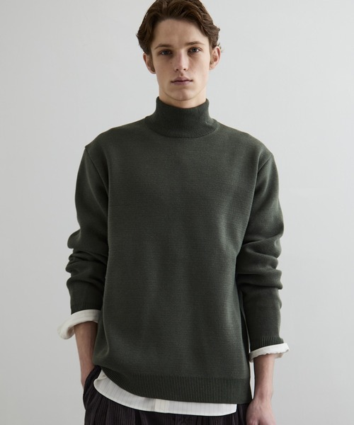 Bound Wall Mira‑level rib high neck / mock neck knit