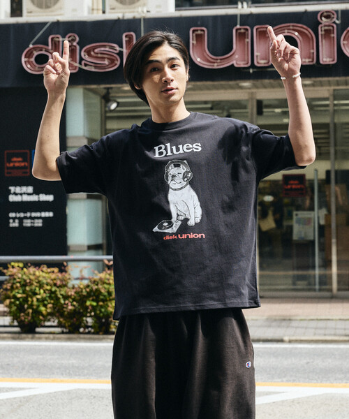 Дискъюнион×FREAK'S STORE лимитированная футболка French Bludge big‑shirt print (принт)