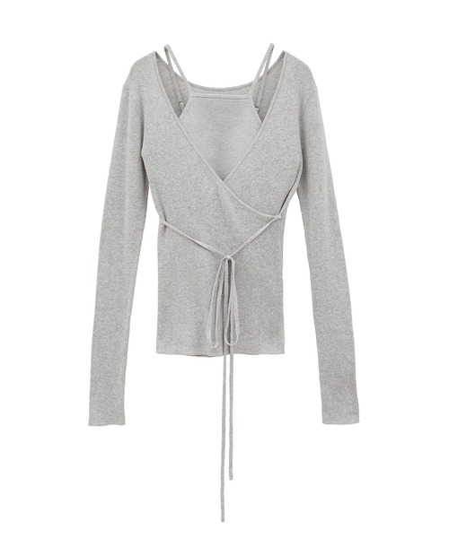 CLANE — набор: camisole + cachecoeur knit tops (камисоль комплект)