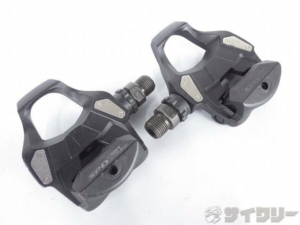 Педали контактные Shimano PD-RS500, совместимы с SPD-SL — чёрно/белые