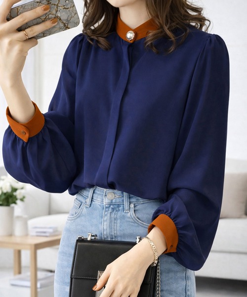 Shifon blouse с функцией on/off — шифоновая блузка