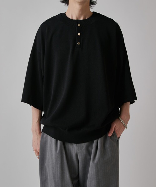 Layard Henley Short Sleeve Slub T-shirt