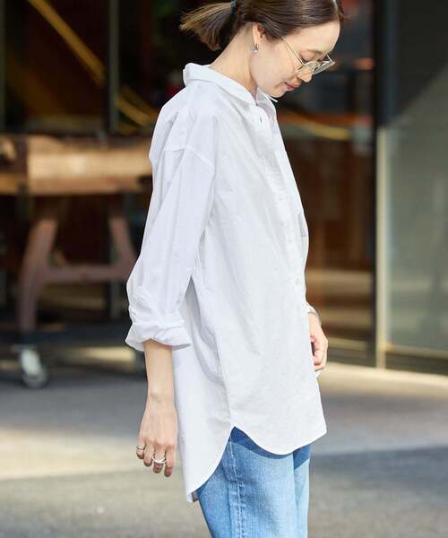 Cotton broad basic shirt