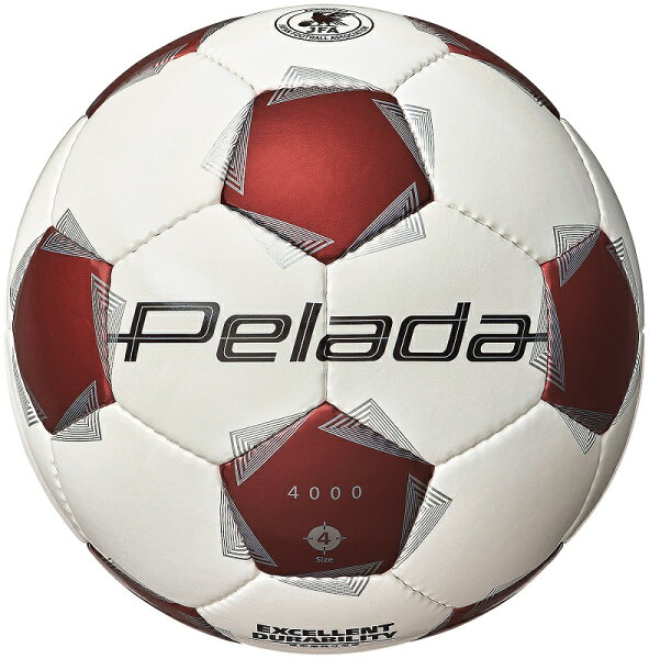 Футбольный мяч Molten 4-размер PEREIDA 4000 бело-красный F4K4000-WR сертифицированный JFA для начальной школы, ручная прошивка, легкий, износостойкий, для детей