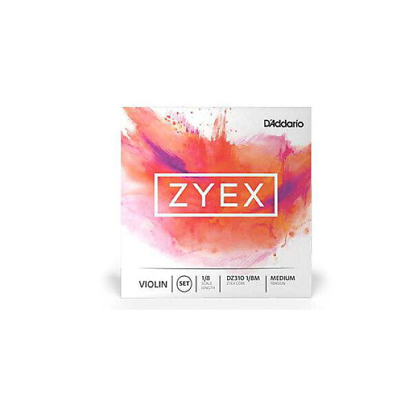 DADDARIO / DZ313 1/8M ZYEX струны для скрипки 1/8, D-струна Medium, летний спецвыпуск